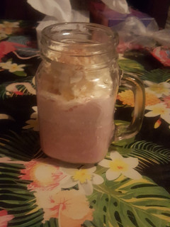 Una foto de Batido de fresas con nata y un toque de canela
