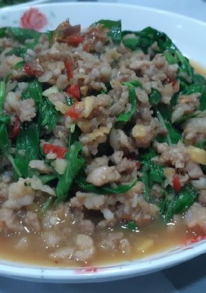 泰式辣炒豬肉(打拋豬肉) 的食譜成品照片