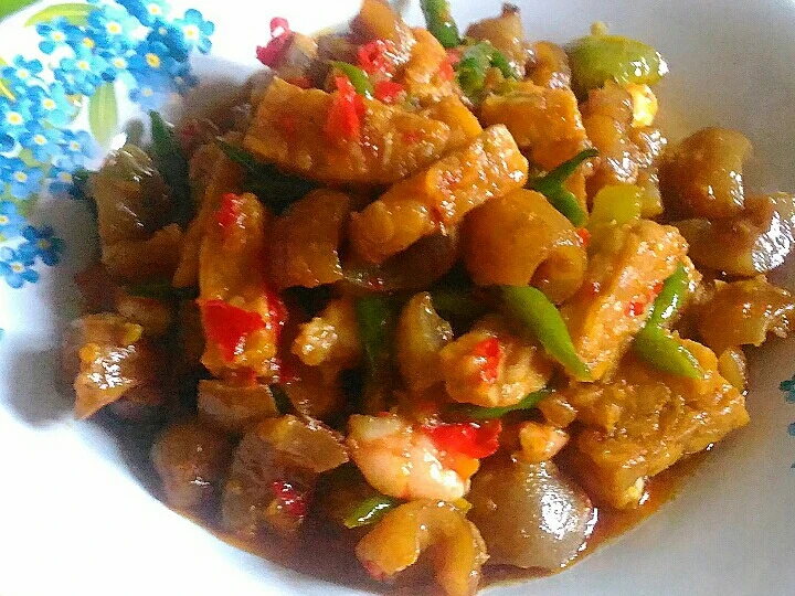 Langkah Gampang Membikin Resep Tumis kikil udang tempe yang Enak Banget Anti Ribet, Bikin Ngiler