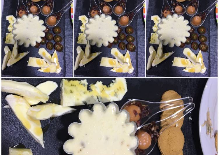 Flan de quesos馃 con thermomix y aperitivo de gazpacho con jam贸n de jabugo馃悥