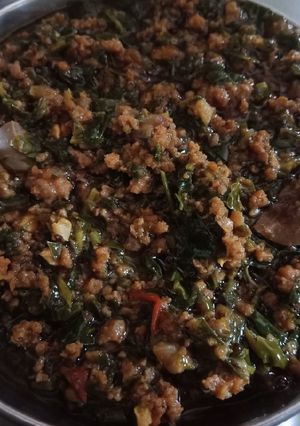 A picture of Kheema Bhaji.