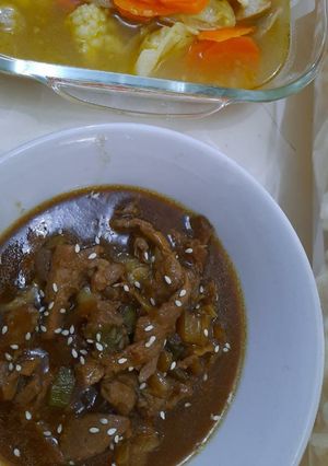 Foto resep Beef teriyaki bamboo