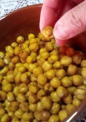 Una foto de Garbanzos agridulces para finger-food