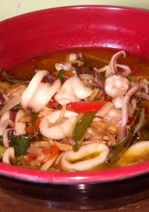 Foto resep Cumi Basah kuah asam
