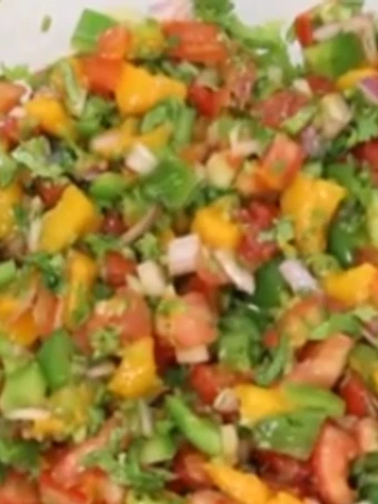 Easy Steps to Prepare Recipe Mango salsa that is Delicious, Addictive}