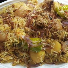 A picture of Aloo ki biryani.