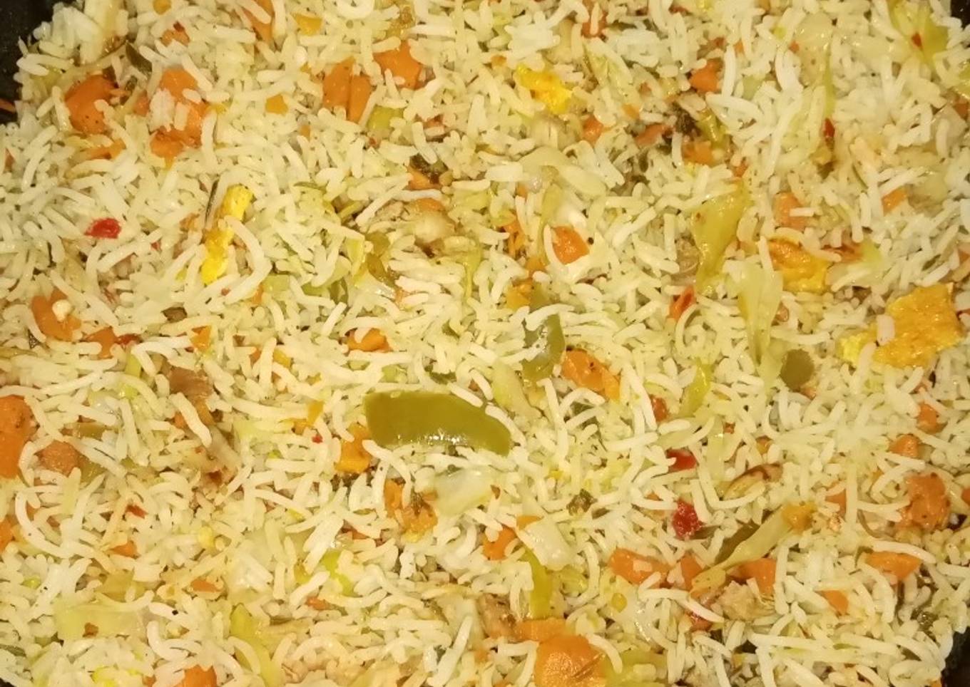 Chicken veggies fried rice