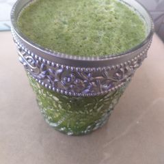 A picture of Kale and cucumber smoothie.