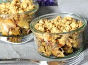 Une photo de crumble d'oignon