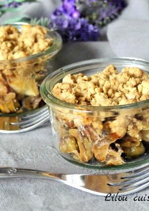 Une photo de Crumble salé oignon/ poireaux