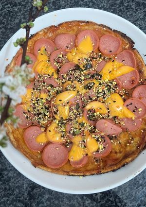 Hình của món Pizza Chảo Cho Con Không Cần Lò Nướng, Trẻ Thích Mê.