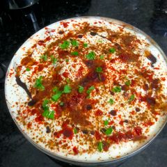 A picture of Dahi Bhalla.