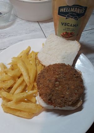 Una foto de Milanesas veganas
