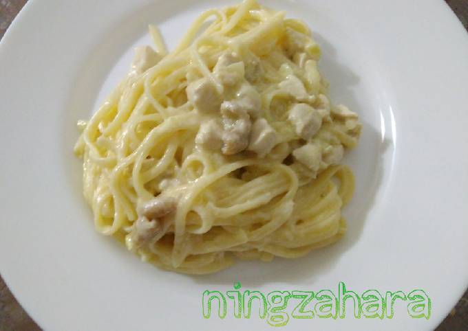 Cara Gampang Membuat Carbonara Fettucini Low Budget Anti Gagal