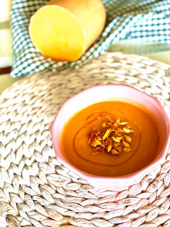 Una foto de Crema de calabaza 100% de aprovechamiento