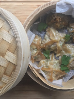 A picture of Pork dim sum/dumplings.