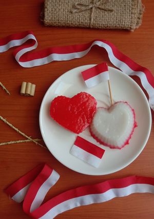 Foto resep Kue lapis merah putih