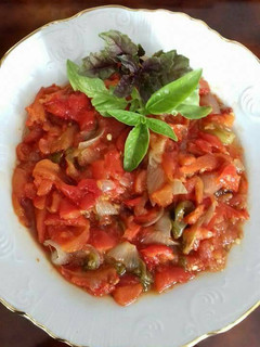 Una foto de Ensalada de pimientos asados