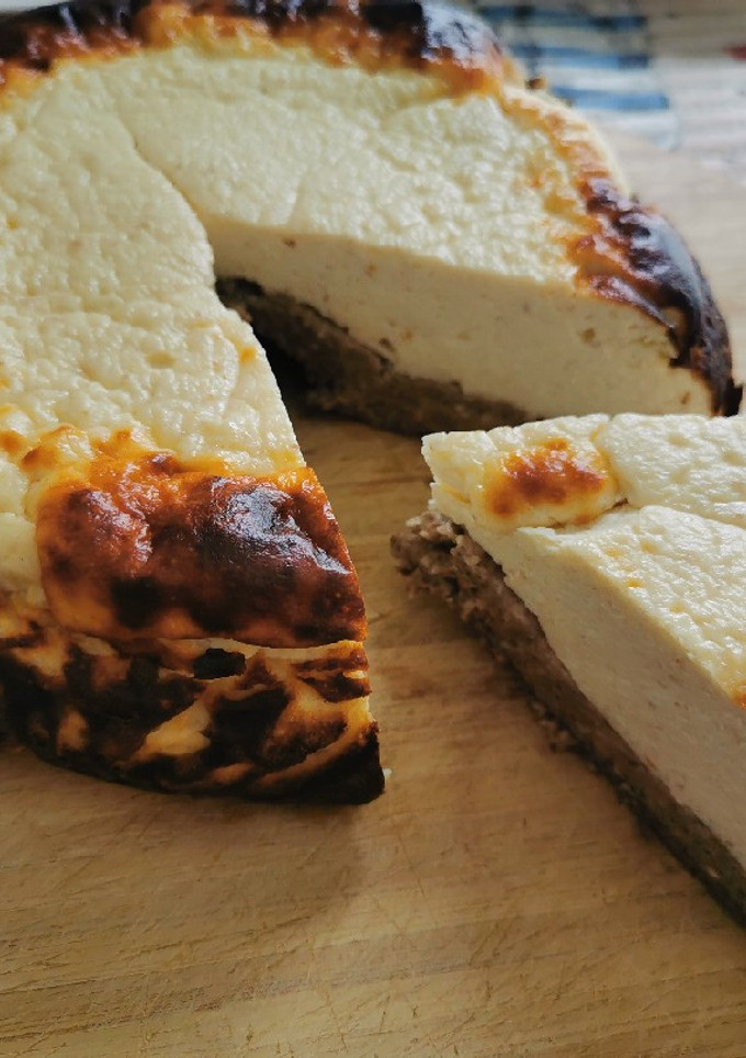 Una foto de Tarta de queso saludable al horno