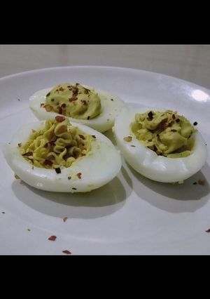 A picture of Devilled Eggs.