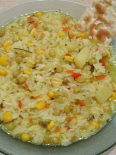 Una foto de Arroz con verdurita