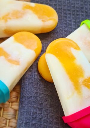 Une photo de Glaces mangue-coco