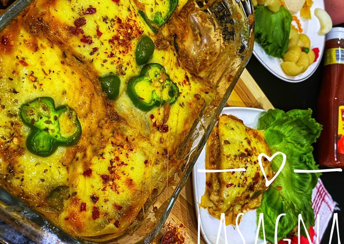 Leftover dum keema lasagna