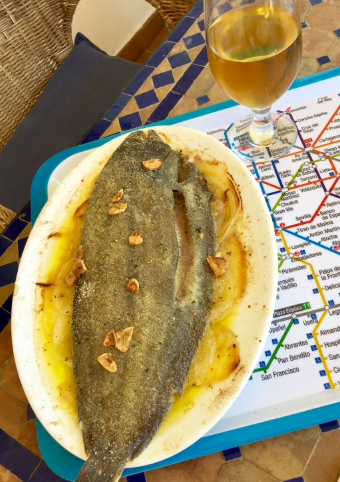 Una foto de Lenguado al horno