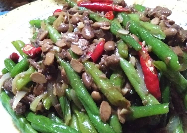 Resep Tumis buncis touco daging cincang, Lezat Sekali