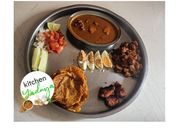 A picture of maharashtrian thali