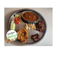 A picture of Maharashtrian Chicken Thali.