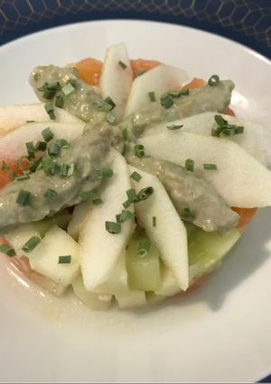 Une photo de Fraîcheur de saumon et pomme verte 🍏