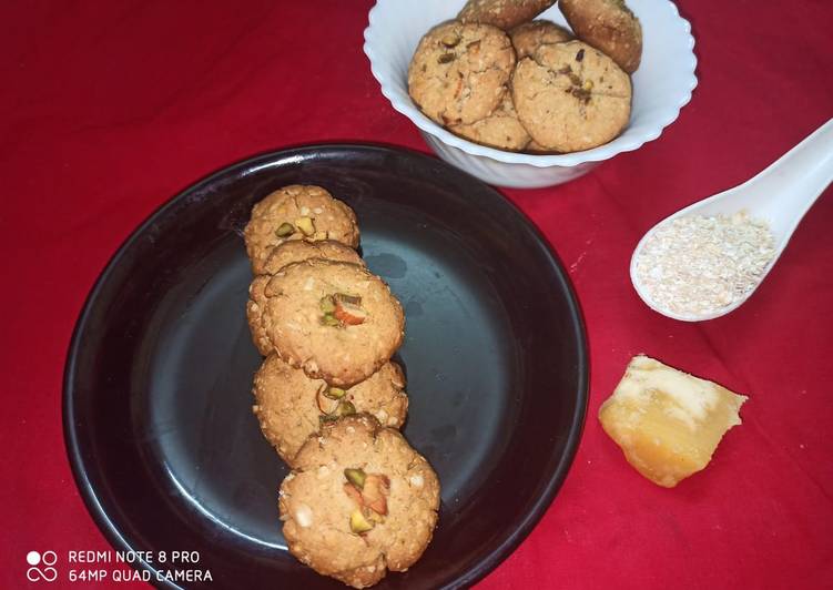 Step-by-Step Guide to Make Appetizing ओट्स, गुङ की नानखटाई (Oats, jaggery naankhatai) #घरेलू Cooking Basics for Beginners