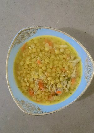 عکسی از دستور سوپ لپه