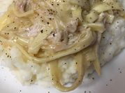 A picture of mashed potato