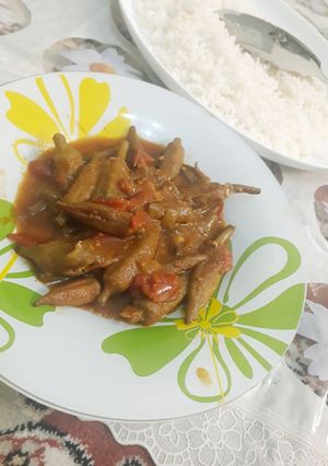 عکسی از دستور 😋خورشت بامیه😋