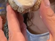 A picture of squeezed coconut milk
