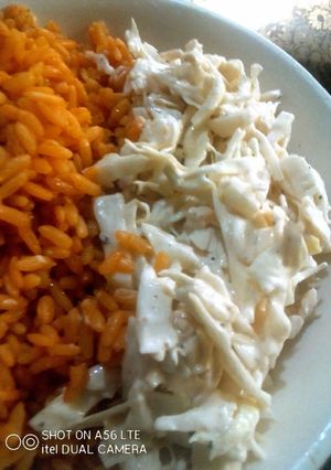 A picture of Thousand Island Cabbage Salad.