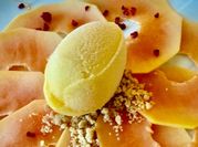 Una foto de helado de limón sin leche condensada