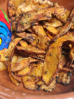 Una foto de Snack de mondas de patata en airfryer
