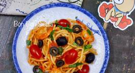 Hình ảnh món Mì Ý Olive Đen (Black Olive Spaghetti)