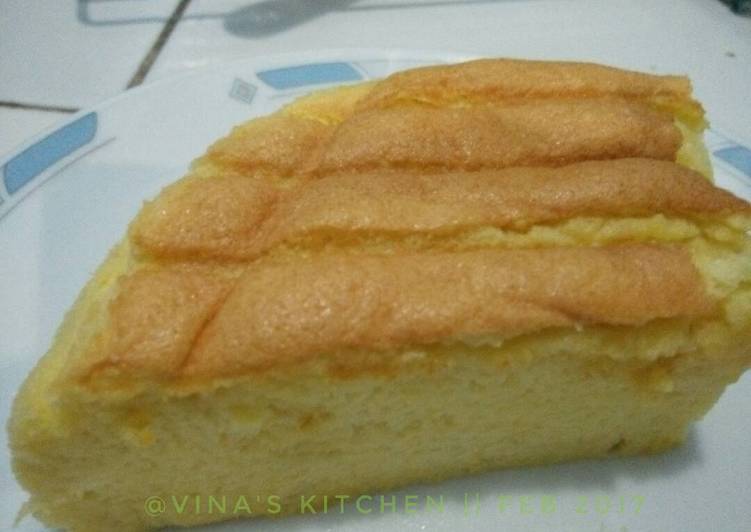 Resep Ogura Cheese Cake (lembut n lembab nyes lumer dimulut) yang Bisa Manjain Lidah