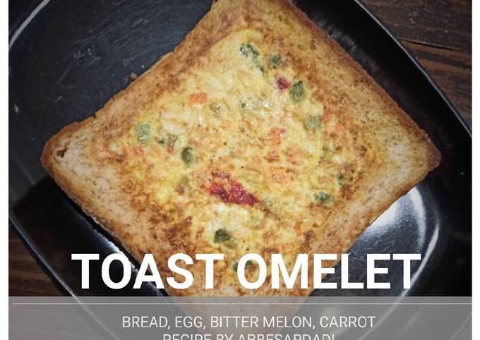 TOAST OMELET (ROTI PANGGANG ISI TELOR DADAR)