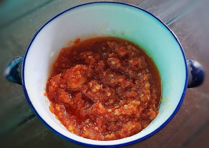 Sambal korek ala sambal geprek