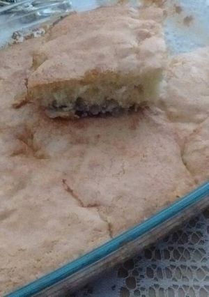 Una foto de Torta de manzana con vino moscato