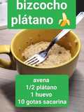 Bizcocho de plátano