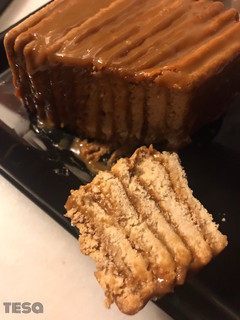 Una foto de Pastel de galletas y dulce de leche, sin horno, que puede crecer según los comensales