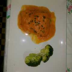 Una foto de Bacalao con tomate