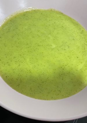 Una foto de Puré de calabacín con Thermomix
