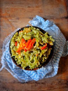 Foto resep Tumis pare orak arik telur